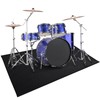 Drum Rug, Drum Mat 4X5.3FT Drum Carpet with Non-Slip Grip