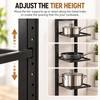 5-Tier Adjustable Pot & Pan Organizer for Cabinets – Black