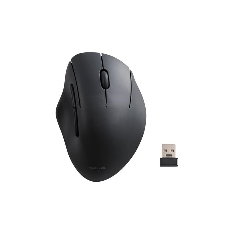 M-SH20MBSKXBK Black USB Wireless Bluetooth 5-Button Wireless Mouse, Medium Size