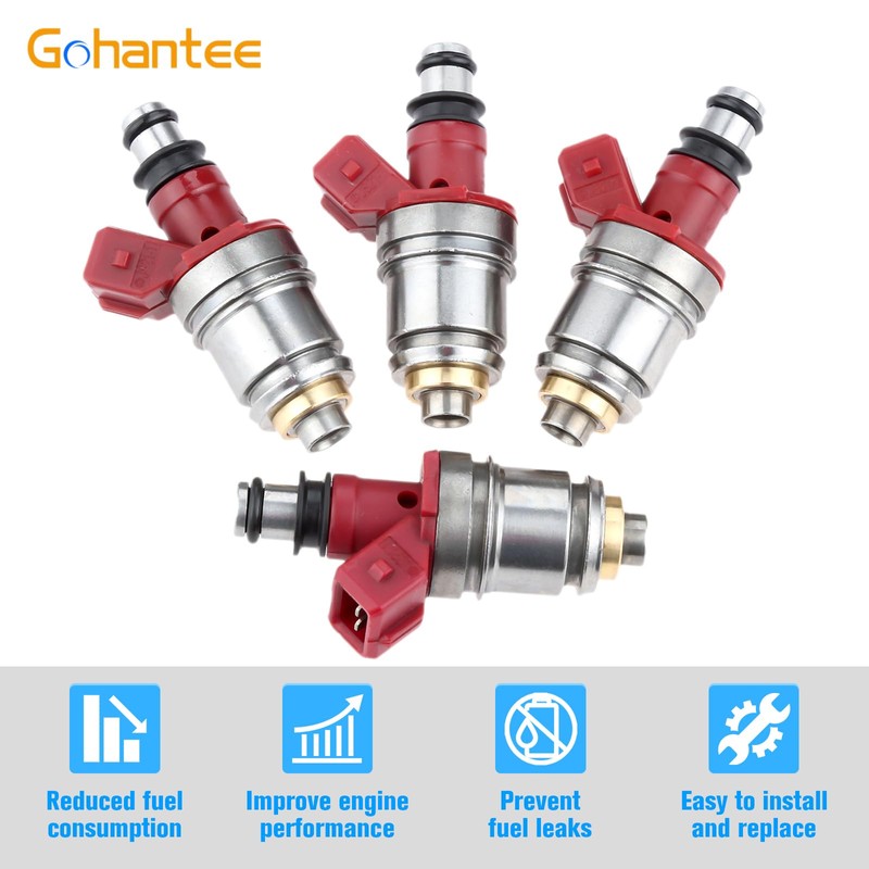 gohantee Fuel Injectors 16600-86G00 Replacement for Nissan Pickup 2.4L 1995