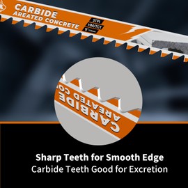 5 Pack Carbide Reciprocating Saw Blade Set, Premium Metal Blades Set, Pruning Blades for Heavy Metal, Cast Iron, Alloy Steel Cutting