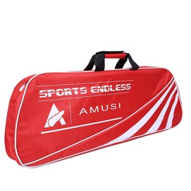 Badminton Racket Bag Waterproof Canvas Tennis Badminton Carry Bag Portable Badminton Cover Carry Case Shoulder Storage Bag 2-3 Pack Racquet Carrying Handbag with Handle for Men Women Sport Equipment