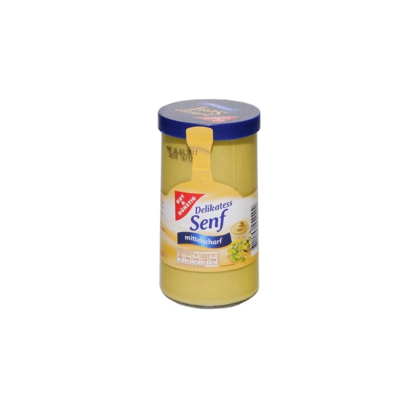 German Gut & Günstig Delicatessen Mustard medium hot - 1
