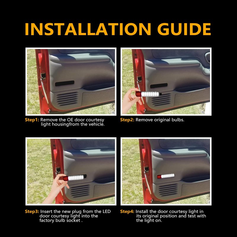 NEIFILES LED Door Panel Light Interior Courtesy Light Compatible with