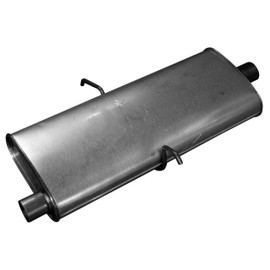 Walker Quiet-Flow SS 50055 Direct Fit Exhaust Muffler Assembly 2.25" Inlet (ID) 2" Outlet (ID) for Dodge Ram 1500