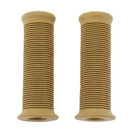Hihaha 7/8" 22mm 15/16" 24mm Universal Motorcycle Hand Grip Cover Non Slip Rubber Handlebar End Grips for Motorcycle Scooter Bicycle ATV Brown 1 Pair