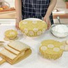 Reusable Bowl Covers for Bread Proofing - Botanical Embroidery Linen