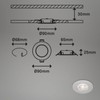 BRILONER Leuchten - 4er Set Einbauleuchten Decke LED, Einbaulampen ultraflach,
