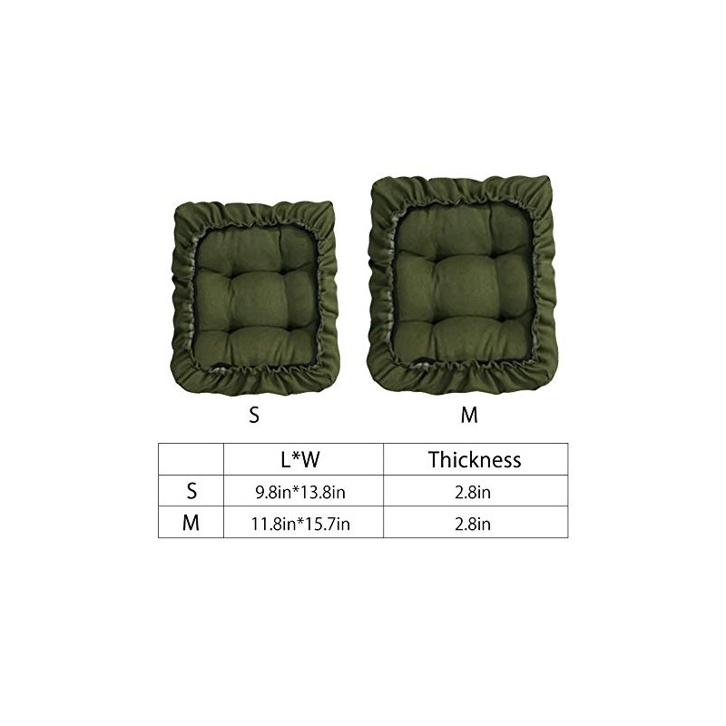 TINTON LIFE Padded Rectangle Bar Stool Cover Cushion with Elastic