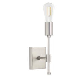 Linea di Liara Berbella Brushed Nickel Wall Sconce Light Fixture Modern Sconce Wall Lighting Bathroom Wall Sconces Hallway Light Fixtures Wall Lamp for Bedroom, LED Bulb Included, UL Listed