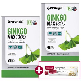 Enget Origin Ginkgo Max x 2 Ginkgo leaf extract Contains 5 types of vitamins and minerals Flavonol glycosides / 엔젯오리진 징코 맥스 2개 은행잎추출물 비타민 미네랄 5종 함유 플라보놀 배당체