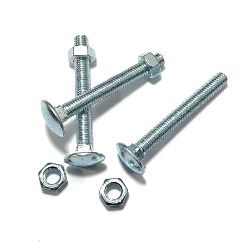 M8 (8mm x 100mm) Cup Square Carriage Bolt and Nut