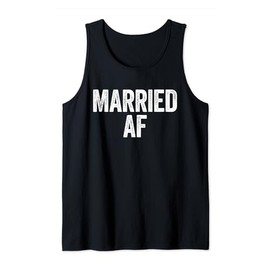 Married AF T-Shirt Wedding Anniversary Shirt Tank Top
