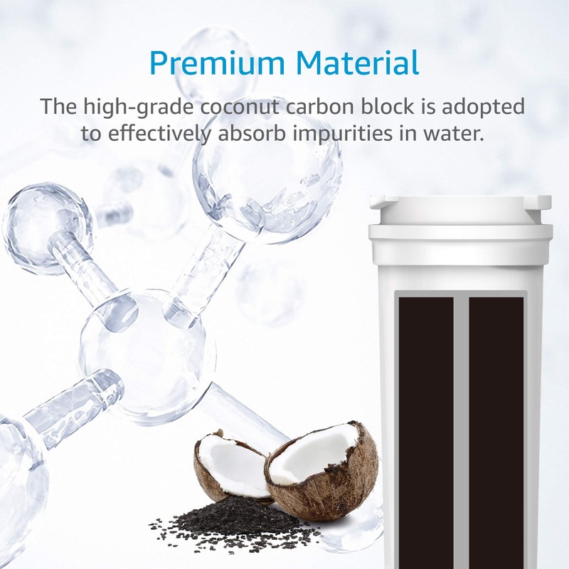 AQUA CREST 836848 Fridge Water Filter, Replacemen for Fisher &