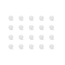 sourcing map 7mm PP Solid Plastic Balls, Precision Bearing Ball 100pcs