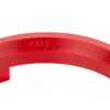 LST 4 x red centre spacer rings for alloy wheels,