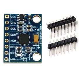 DIGISHUO 2Pcs GY-521 MPU-6050 MPU6050 3 Axis Accelerometer Gyroscope Module 6 DOF 6-axis Accelerometer Gyroscope Sensor Module 16 Bit AD Converter Data Output IIC I2C for Arduino