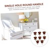 Angoily Self Tapping Knobs, 8PCS Solid Wood Handle Drawer Pulls