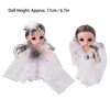 2pcs 6.7 Inch Girl Doll Joint Movable Exquisite Lovely Doll