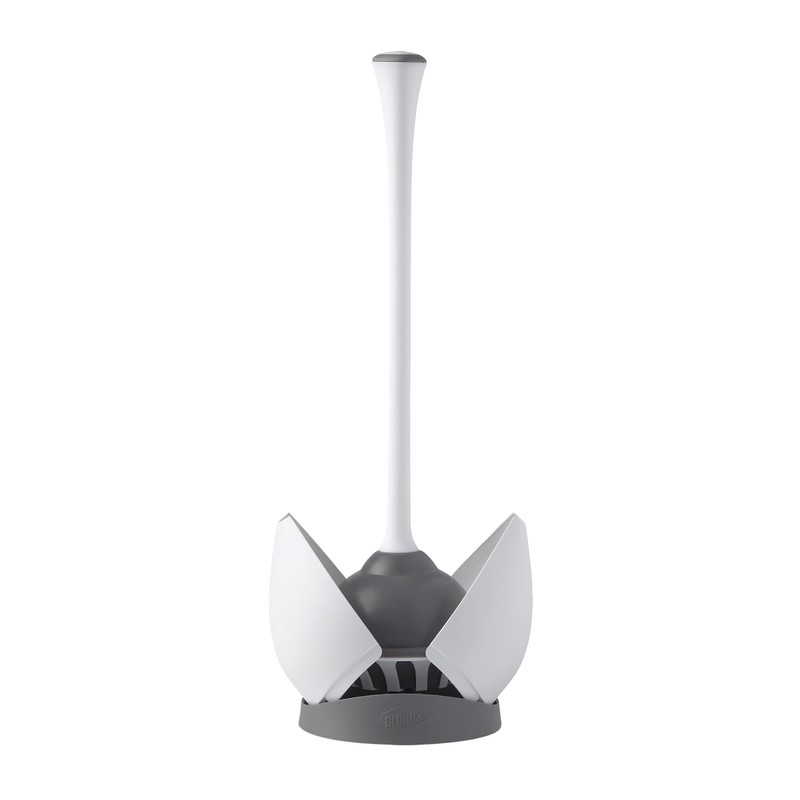 Clorox Toilet Plunger with Hideaway Caddy, Set of 2 –