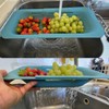 AHASON'S 2 Pack Over The Sink Colander Extendable Baske &