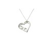 25 Year Wedding Anniversary Necklace - Heart Shaped with 25
