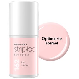 alessandro Striplac UV-Nagellack Ice Cream - Deckend & Kratzfest bis zu 15 Tage - Leichtes Auftragen - Schonende Abziehtechnologie - Vegan - Pastell-Orange, 6,5ml