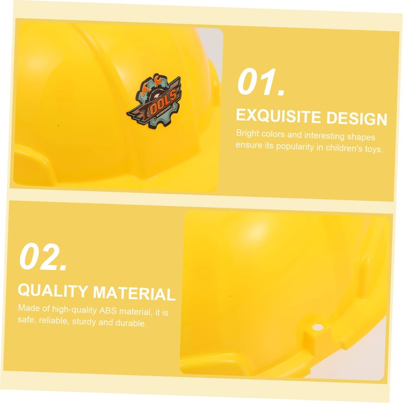 FOYTOKI 2pcs Simulation Engineering Use Hat Hard Hat Kids Helmet