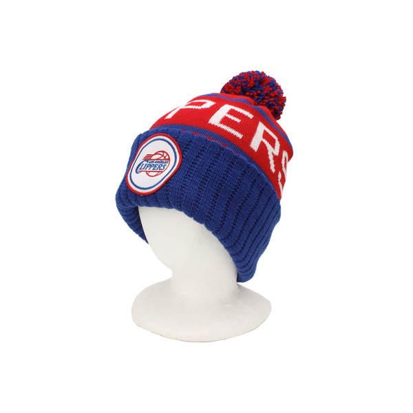 Mitchell & Ness Los Angeles Clippers Vintage Cuffed Pom Knit Cap/Beanie