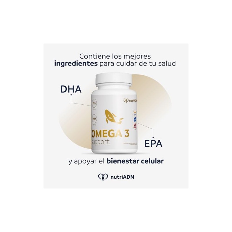 nutriADN – OMEGA 3 SUPPORT – Suplemento de Aceite de