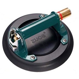 ZUOS 8" Vacuum Suction Cup for Granite & Glass Lifting, with Metal Handle and Brass Pump,580 lbs Load Capacity (8" Metal)