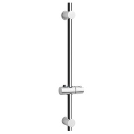 SAMODRA Shower Riser Rail with Adjustable Shower Head Holder,66 cm Wall Mounted Shower Slider Rail (Chrome)