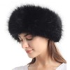 sy soul young Faux Fur Headband with Elastic for Women's