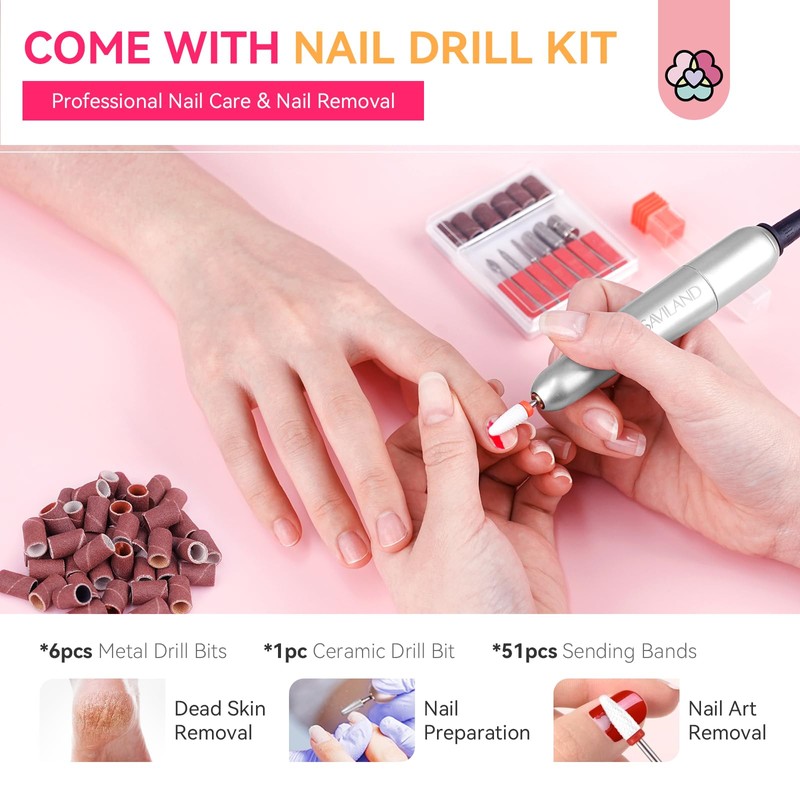 SAVILAND Acrylic Nail Kit with Drill: Professional Acrylic Nail Set