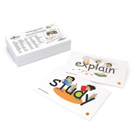 SnapWords® Verbs Pocket Cards | Multisensory | Kinesthetic | ESL | ELL Sight Word Flash Cards