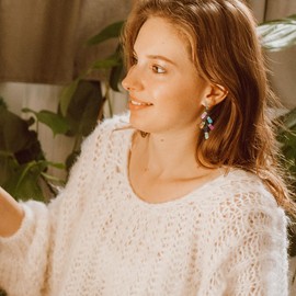 Madison Tyler Light Christmas Earrings for Women | Cute Colorful Rhinestones Light Bulb Dangling | Christmas Dangle Jewelry | Holiday Gifts for Women