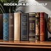 Book Safe with Combination Lock, Hidden Safe (9.5 x 6.2