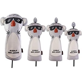 Golf Headcover Driver DR 440cc 460cc Wood Cover FW Utility UT Cover Set of 4 Koala