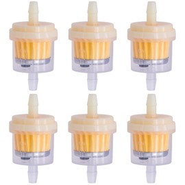 MEAJOO 6PCS 3/16" 5mm-6mm Gas Inline Fuel Filter, with magnet, Fit for ATV Scooter Moped Go Kart Dirt Bikes Snowblower Motorcycle Lawnmower Taotao Small Tractors Snowmobiles and Other Small Engines