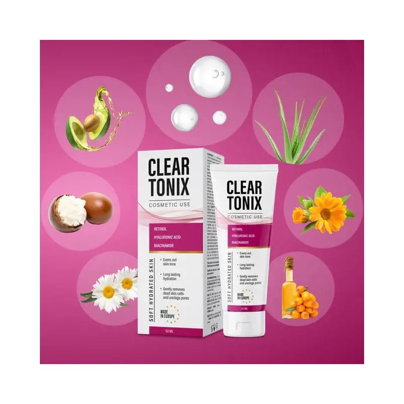Clear Tonix Gel Facial Antiedad 2 Piezas