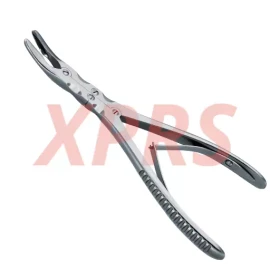 Beyer Rongeur, 7", Doble Acción, Ligeramente Curvado, Mandíbulas de 3 mm de Ancho, Alemán Premium
