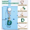 Initial Keychain Letter Keyring Bling Designer Keychains for Women Bag