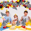 30Pcs Black and White Checkered Flags, Checkered Racing Flag On