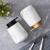 Enra Ceramic Gold Foaming Soap Dispenser,12 oz Marble Foam soap