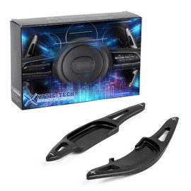 x xotic tech Black Paddle Shifter Extensions Cover Trim Car Interior Accessories Compatible with Mazda 3 2019-up, CX-30 2019-up, CX-50 2023-up, MX-30 2021-2023