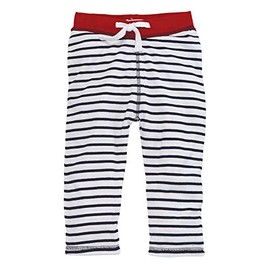 Mud Pie Baby Boys Infant Pull-On Reversible Stripe Pants (6-9M, Red), 6-9 Months