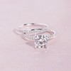 Moissanite Rings 2PCS Engagement Rings Set for Women | 2