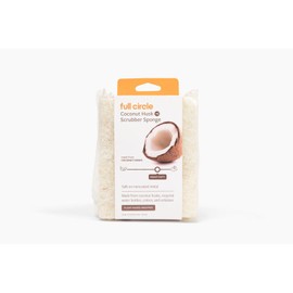 Full Circle Coconut Scrubber Sponges, Pack of 6 – Dual-Sided, Plant-Based Sponges Made with Coconut Shells, Cellulose & Recycled Materials, Safe for Nonstick Cookware