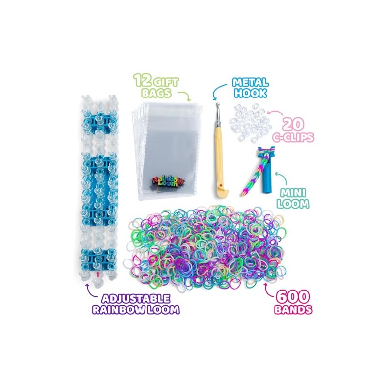 Rainbow Loom Kit para Hacer Pulseras y Accesorios
