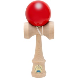 Onda Kendama Master Takumi Japan Kendama Association Certified for Competitions, Easy to Use, Red with Replacement Cord